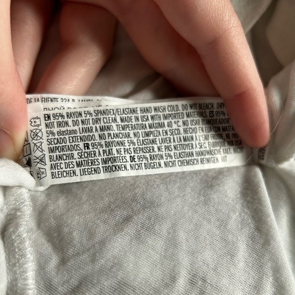 Long White F21 Flowy Tank Top - Picture 6 of 9